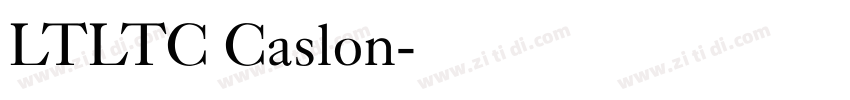 LTLTC Caslon字体转换